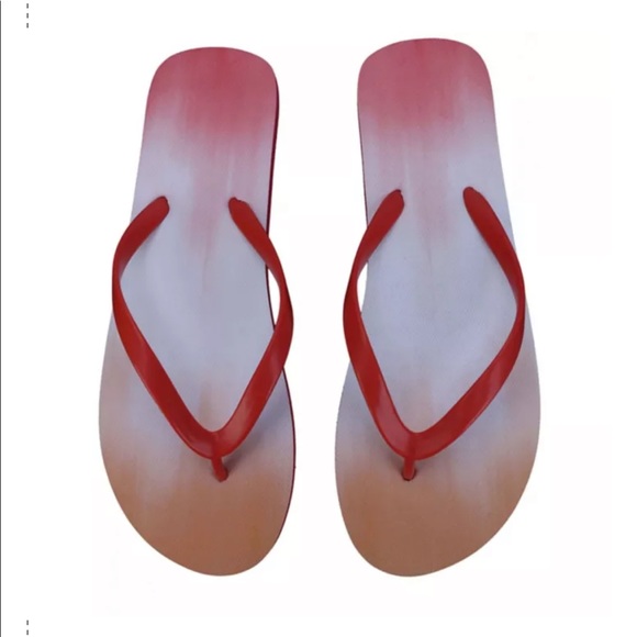 **FREE** WILD SAGE Francesca Ombre Women's Flip Flops in Orange - Picture 2 of 8